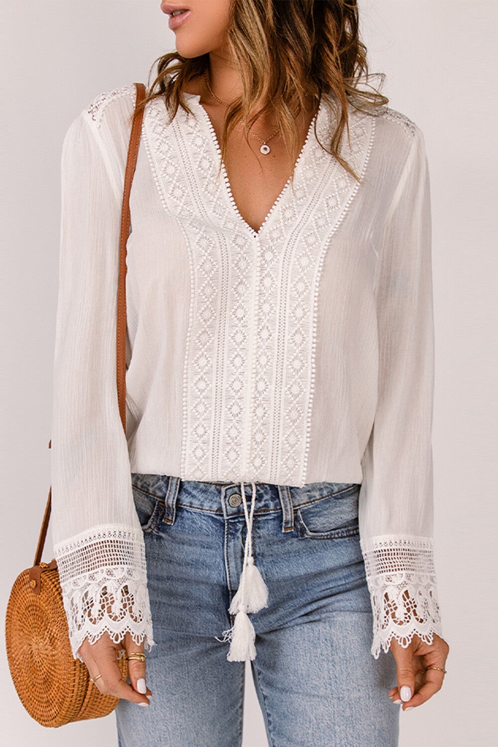 Blusa de croché bohemio