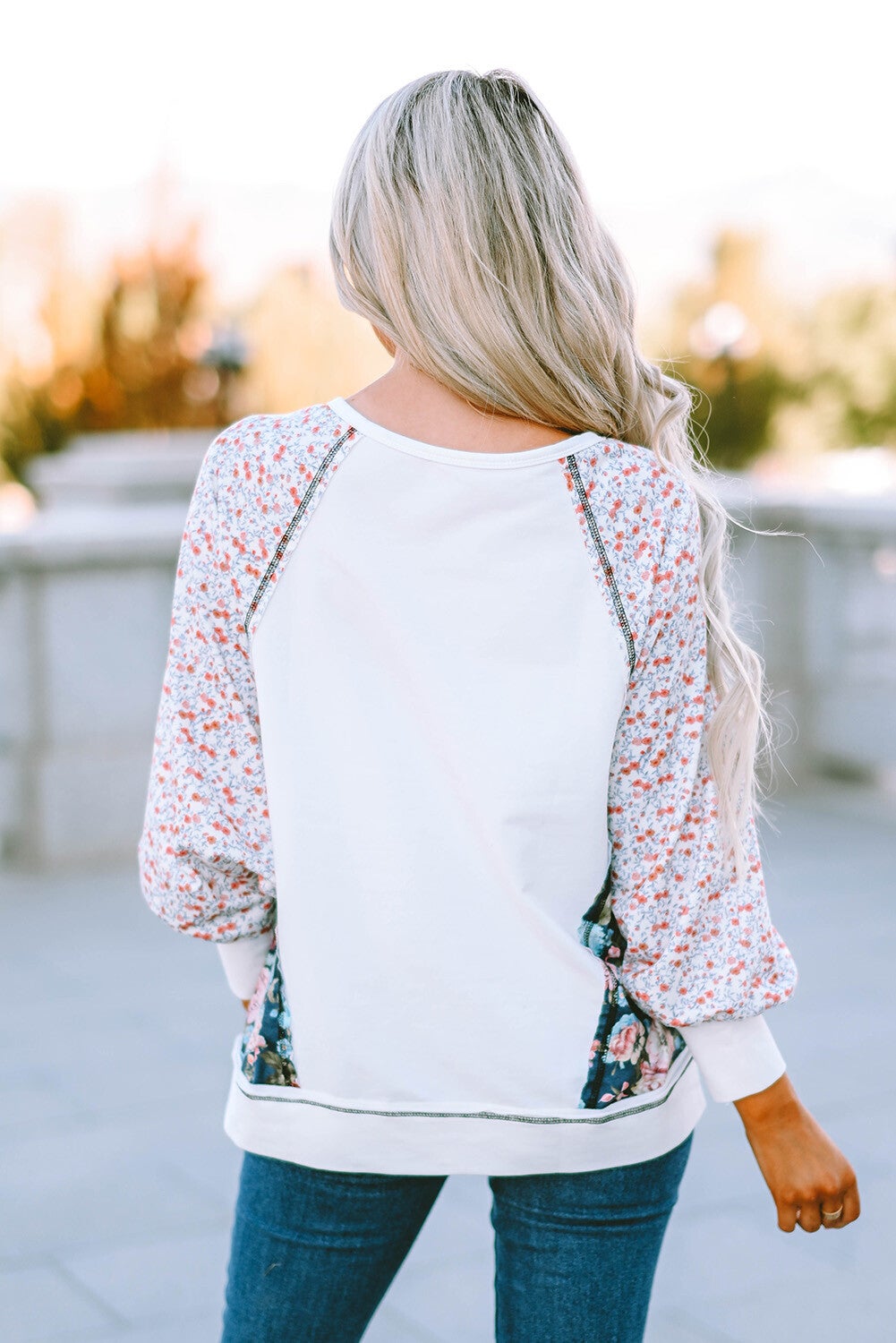 Top con estampado floral