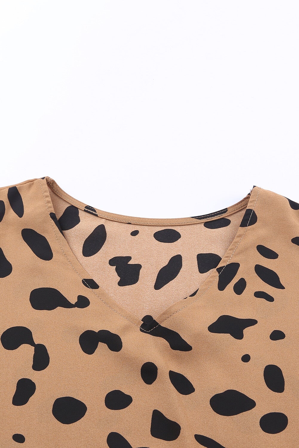 Blusa suelta de leopardo