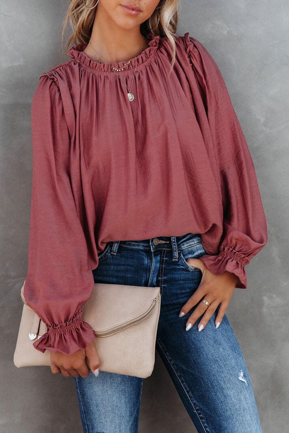 Blusa con volantes