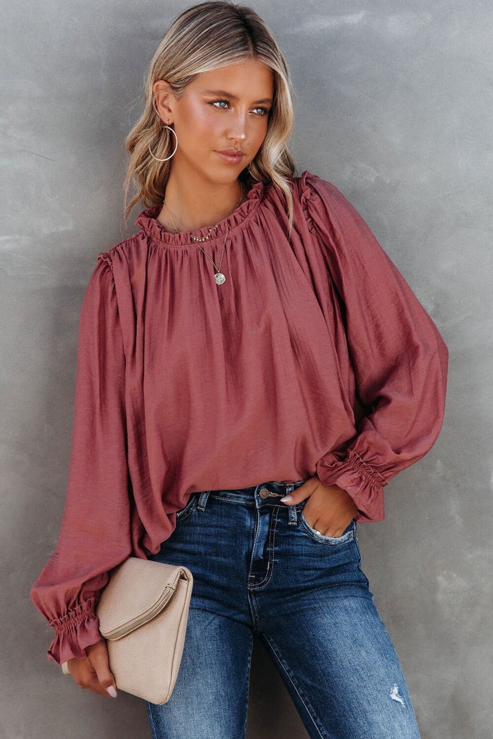 Blusa con volantes