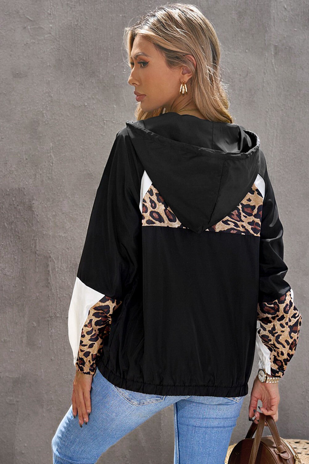 Sudadera estampado de leopardo