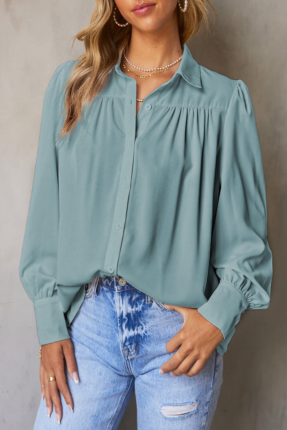 Blusa de manga farol