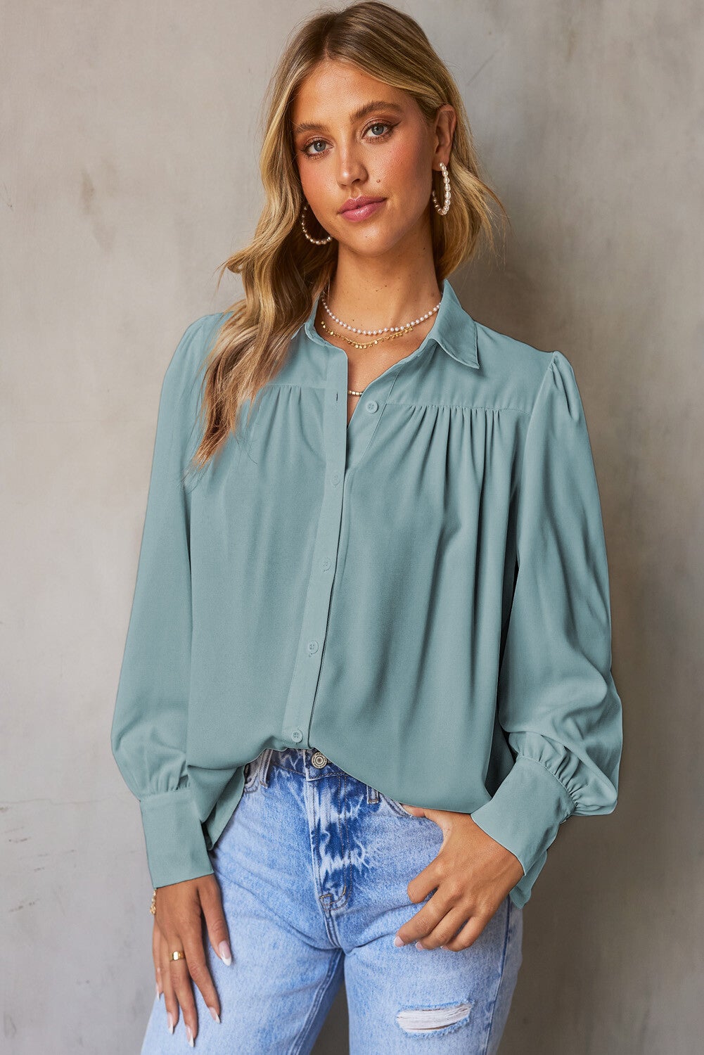 Blusa de manga farol