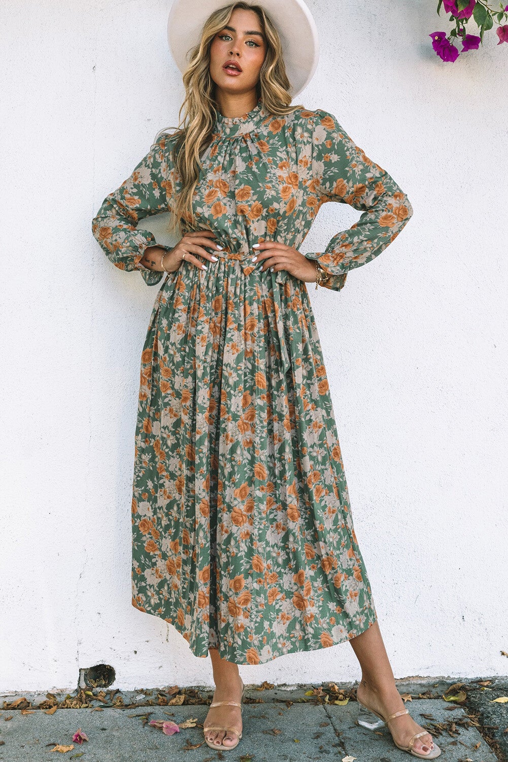 Vestido maxi floral