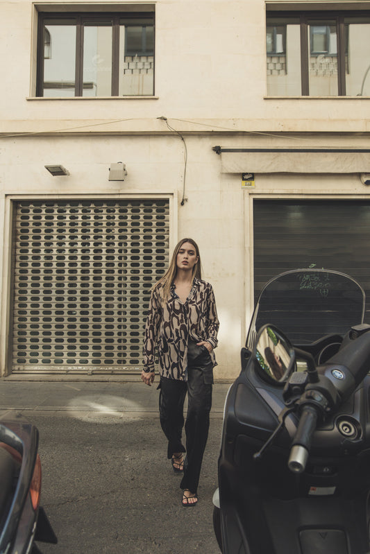 PANTALON SATINADO CARGO